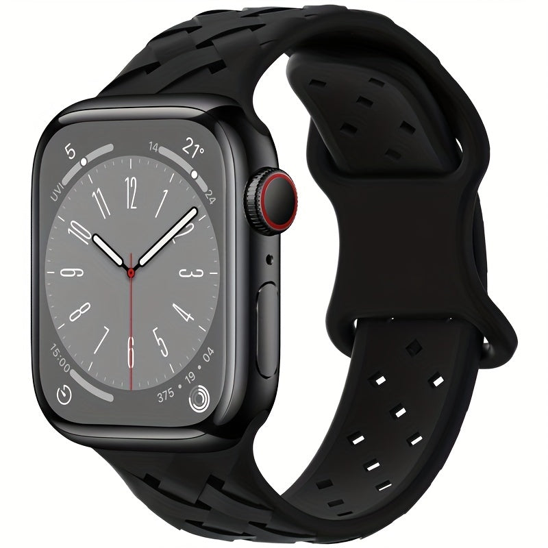 Silicone Braided Strap For IWatch Series Ultra SE 8 7 6 5 4 3 2