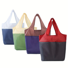 4 Reusable Grocery Bags Waterproof Tote Bag Large Capacity Kitchen Food Storage