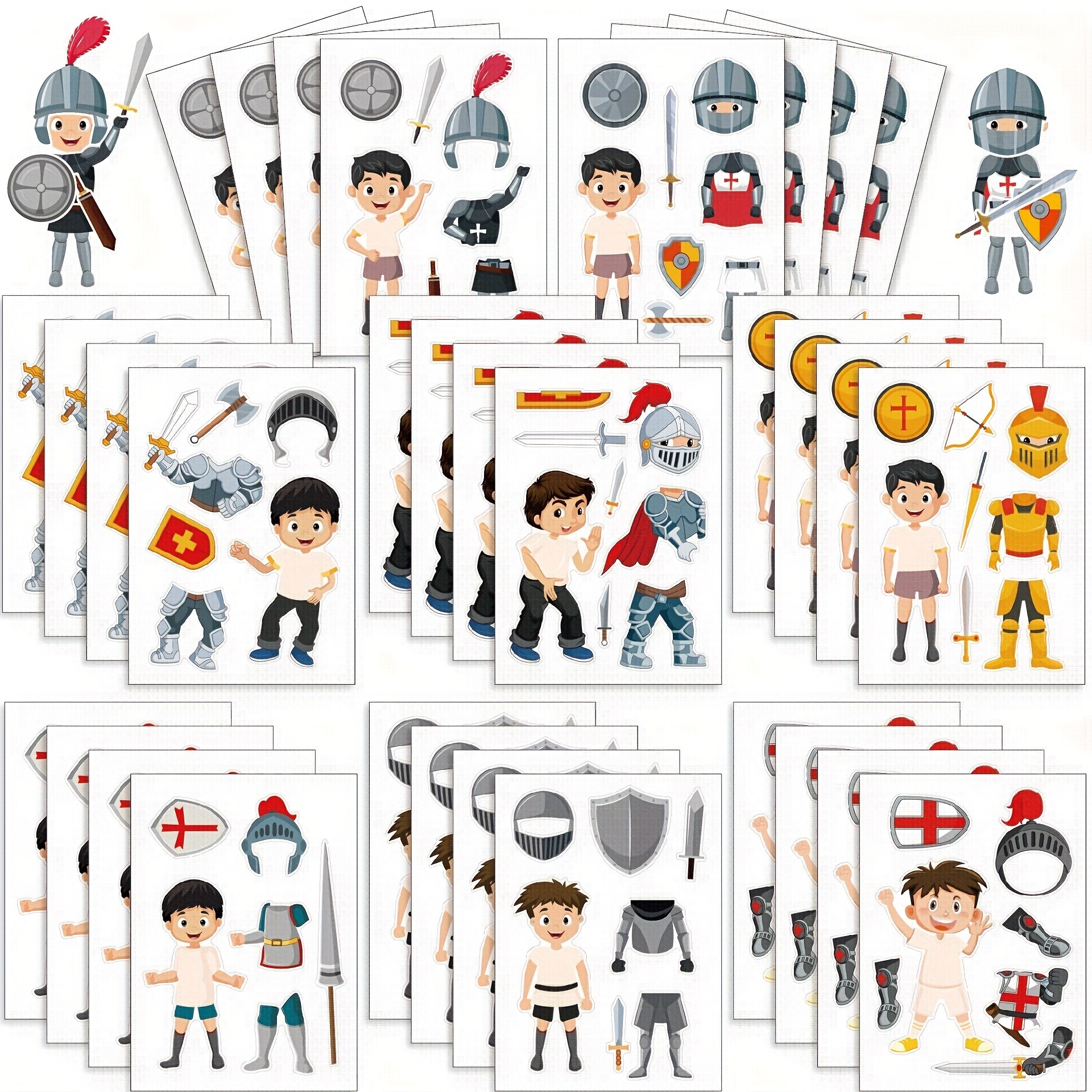 Knight of Armor Home Stickers DIY Dress Up Holiday Party Gift