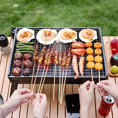 Portable Stainless Steel Wood Stove for Outdoor Picnic
