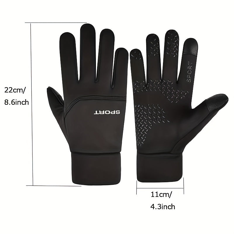 Men's Cycling Gloves Waterproof Touch Screen Driving Fishing WarmGloves