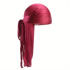 Candy Satin Durags Bandanas Turban Hat Biker Skull Cap Headband Hair Accessories