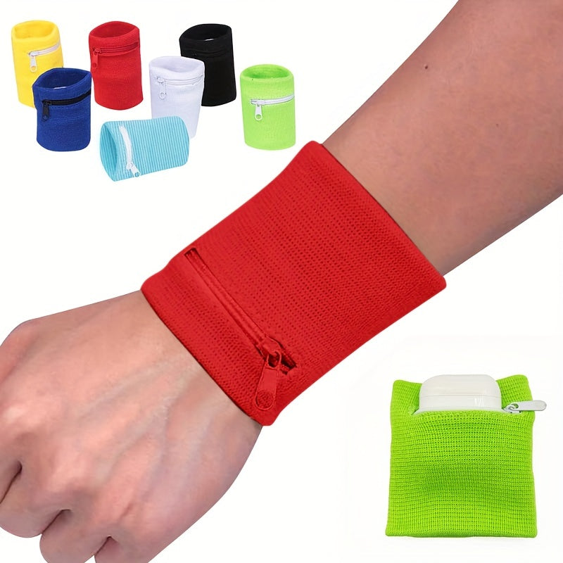 Kids Wrist Pouch Sport Gym Basketball Running Sweatbands Wrist Wrap Wallet