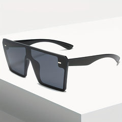 Men's Large Frame Sunglasses Colorful One-piece Casual Eyewear