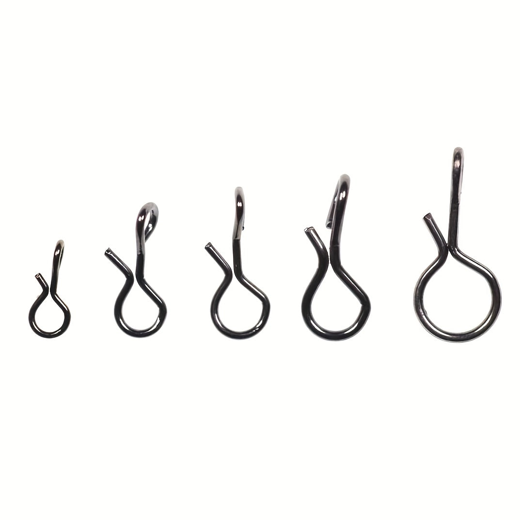 100pcs Stainless Steel Quick Change Snap for Fly Fishing Hooks and Lures