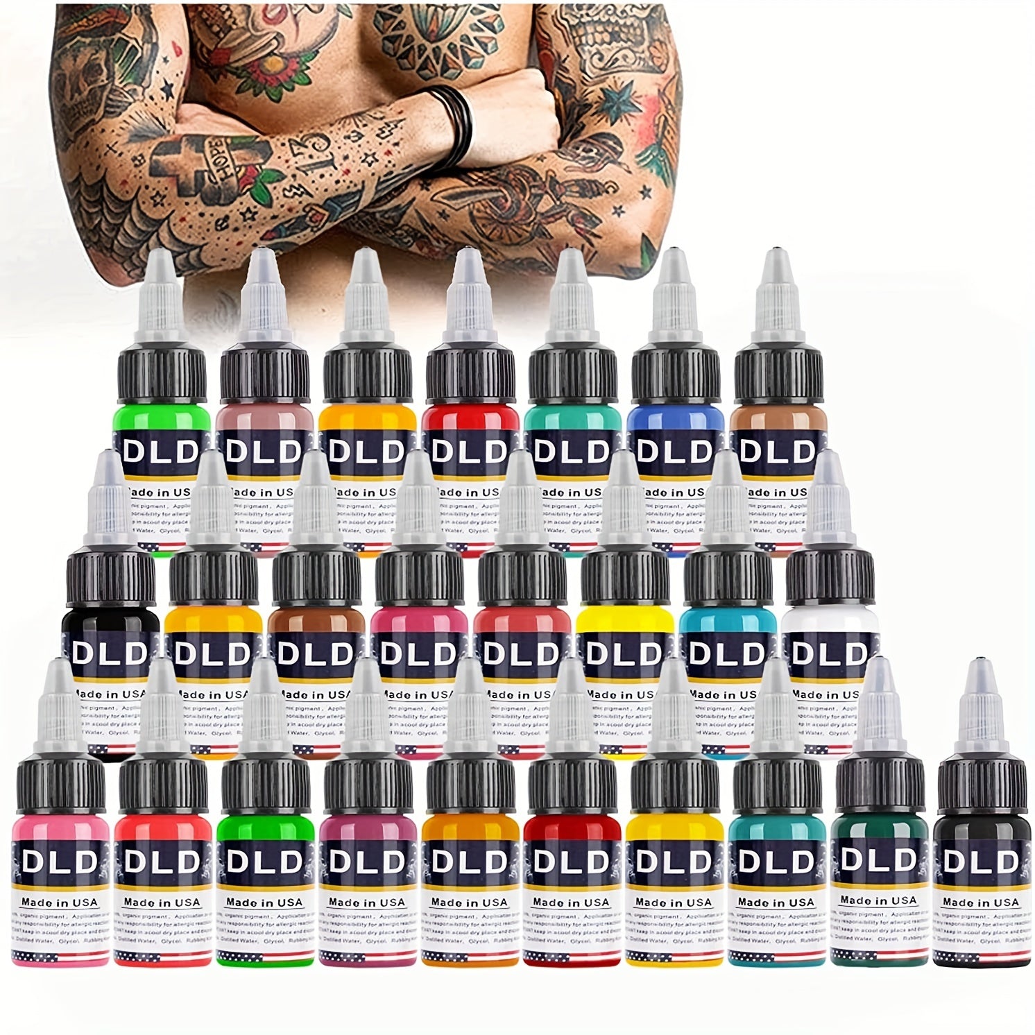 25 Tattoo Ink Set Professional Tattoo Pigment Set Long Lasting Tattoo Painting