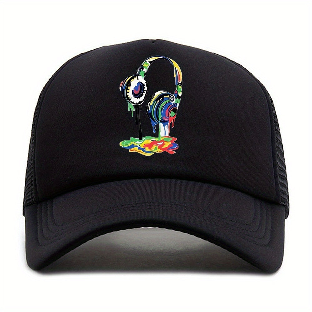 Printed Duck Tongue Baseball Cap Sun Hat for Outdoor Sports