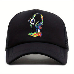 Printed Duck Tongue Baseball Cap Sun Hat for Outdoor Sports