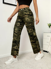 Y2K Camo Cargo Pants Vintage Style Women's Denim Jeans