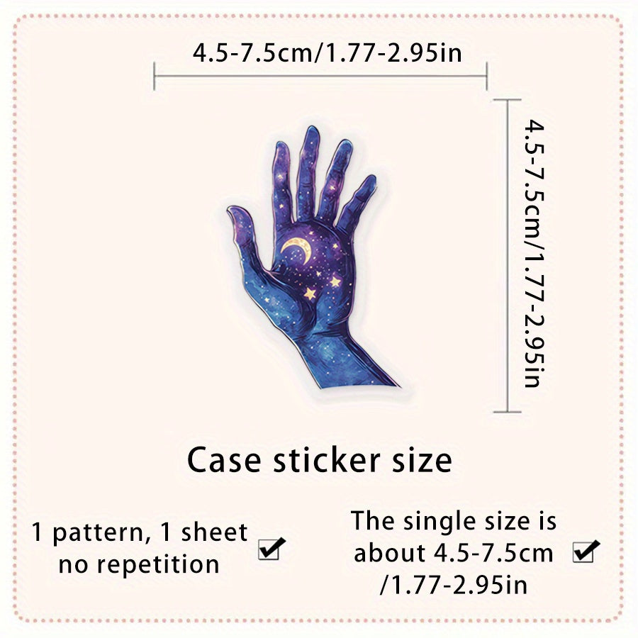 Enchanting Celestial & Magical Illustrations Vinyl Stickers Waterproof Decals