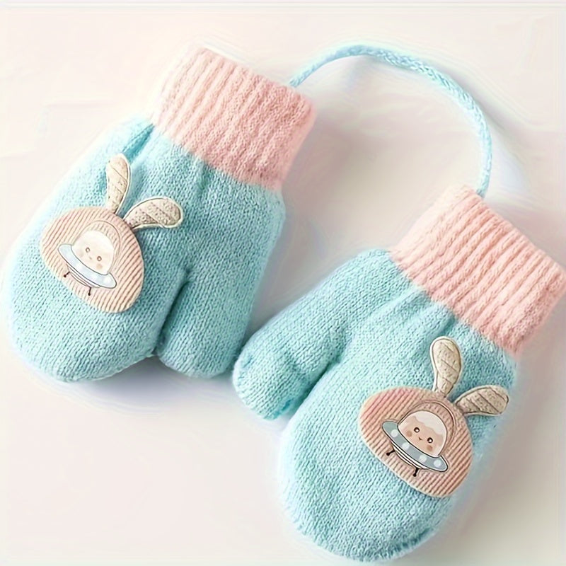 Kids Winter Knitted Gloves Warm Baby Gloves