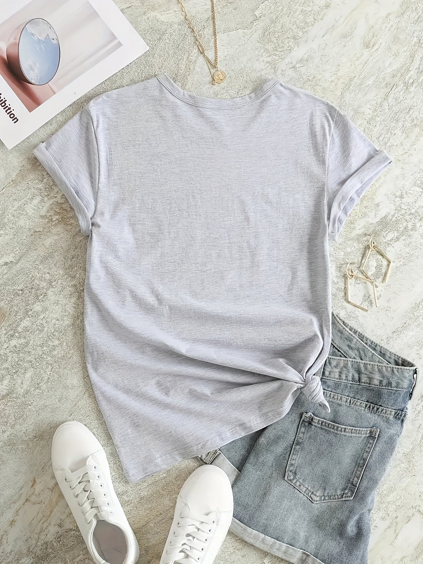 Letter Graphic Sports T-shirt Women's Activewear