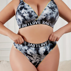 Tie Dye Sports Lingerie Set