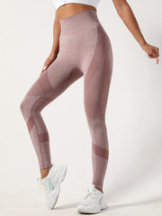 Seamless High Waist Yoga Pants Elastic Sports Leggings