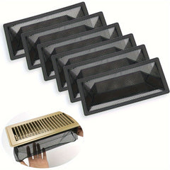 6pcs Floor Register Trap Air Vent Filter Mesh Catcher Vent Screen Net
