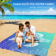 Waterproof Sandproof Beach Blanket Lightweight Mat Outdoor Travel Camping Pi