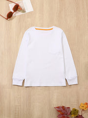 Boy's Solid Bottoming T shirt Kids Children Casual Long Sleeve Basic Tee Tops