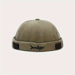 Shark Embroidery Docker Cap Vintage Beanie Lightweight Docker Hats