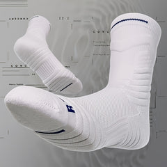 Paris Basketball Socks Men Sports Outdoor Running Socks