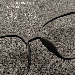 Men's TR90 Flat Glasses Light Blocking Mirror Holder
