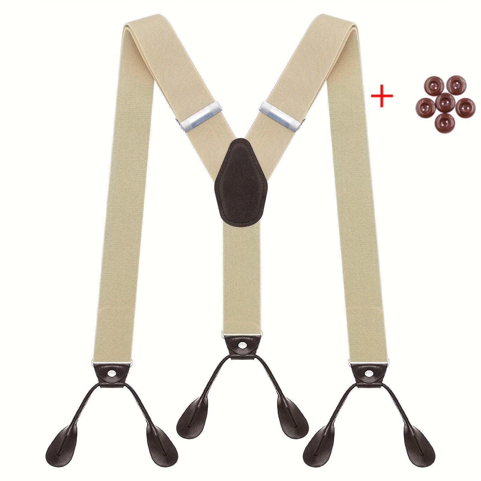 Vintage Suspenders For Men Wedding Party Tuxedo Y Back Wide Braces Dad Hus
