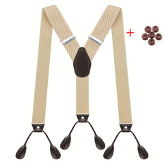 Vintage Suspenders For Men Wedding Party Tuxedo Y Back Wide Braces Dad Hus