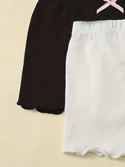 3pcs Girls Casual Shorts Sports Dance Safety Undershorts For Skirt