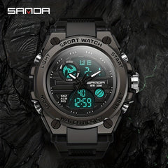 SANDA Waterproof Sports Watch Men's Accessories