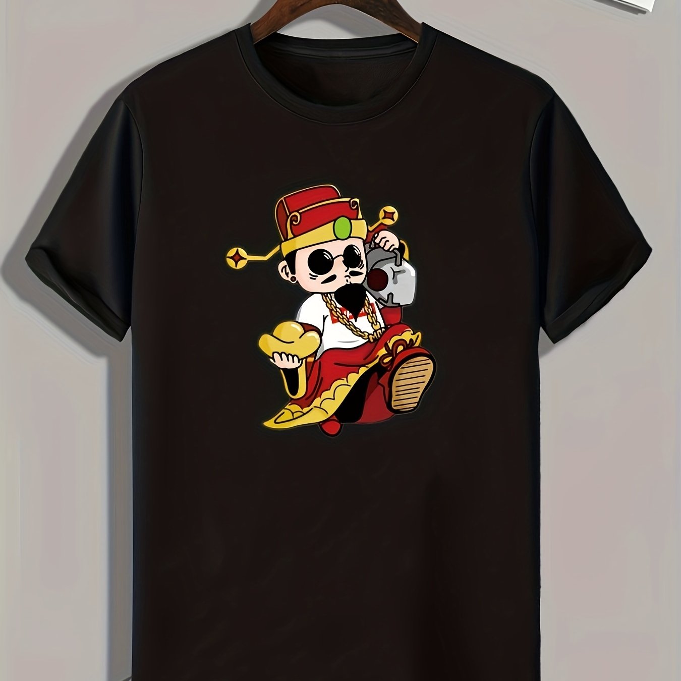 God Of Wealth Graphic Men's Tee Casual Comfy T-shirt