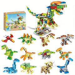 12 in 1 Dinosaur Building Blocks Set - 398pcs - Perfect Gift
