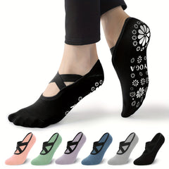 Yoga Socks Non skid Gripper Socks In Barre Pilates Ballet For Women