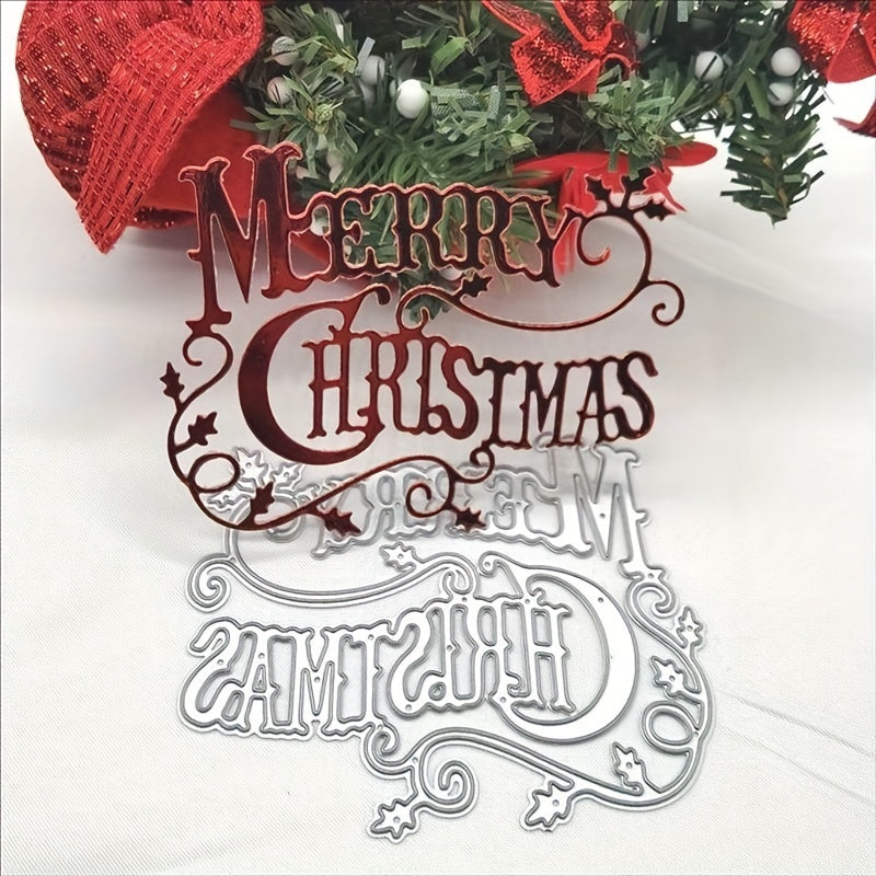 Christmas Letter Metal Cutting Dies for DIY Card Making Album Scrapbooking