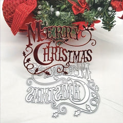 Christmas Letter Metal Cutting Dies for DIY Card Making Album Scrapbooking
