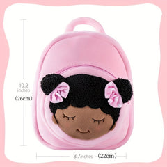 Soft Plush Backpack for Kids - Deep Skin Tone - Age 1-3