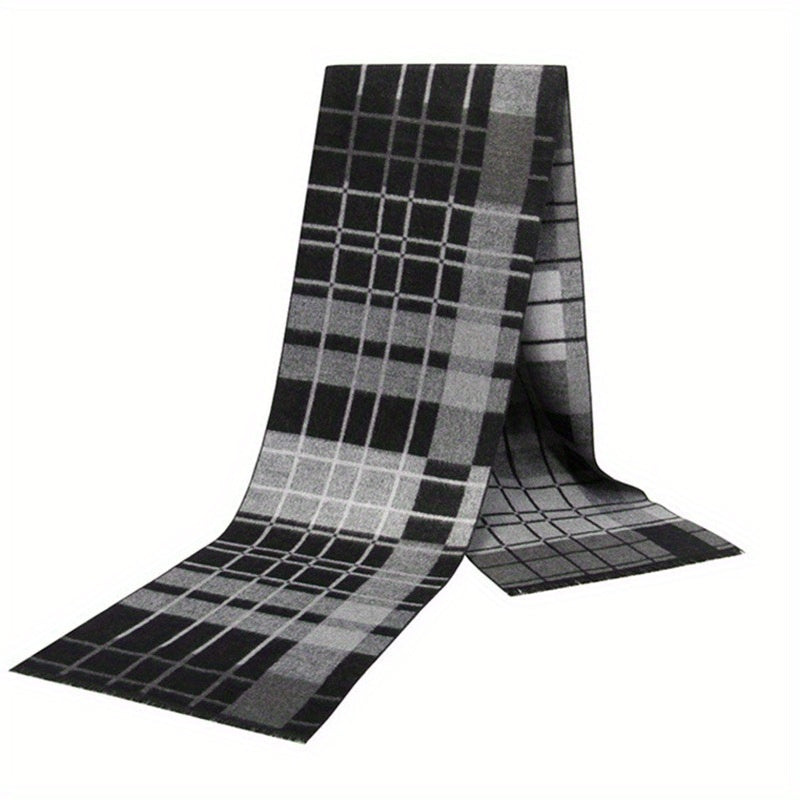 Men's Business Wool Scarf for Winter
