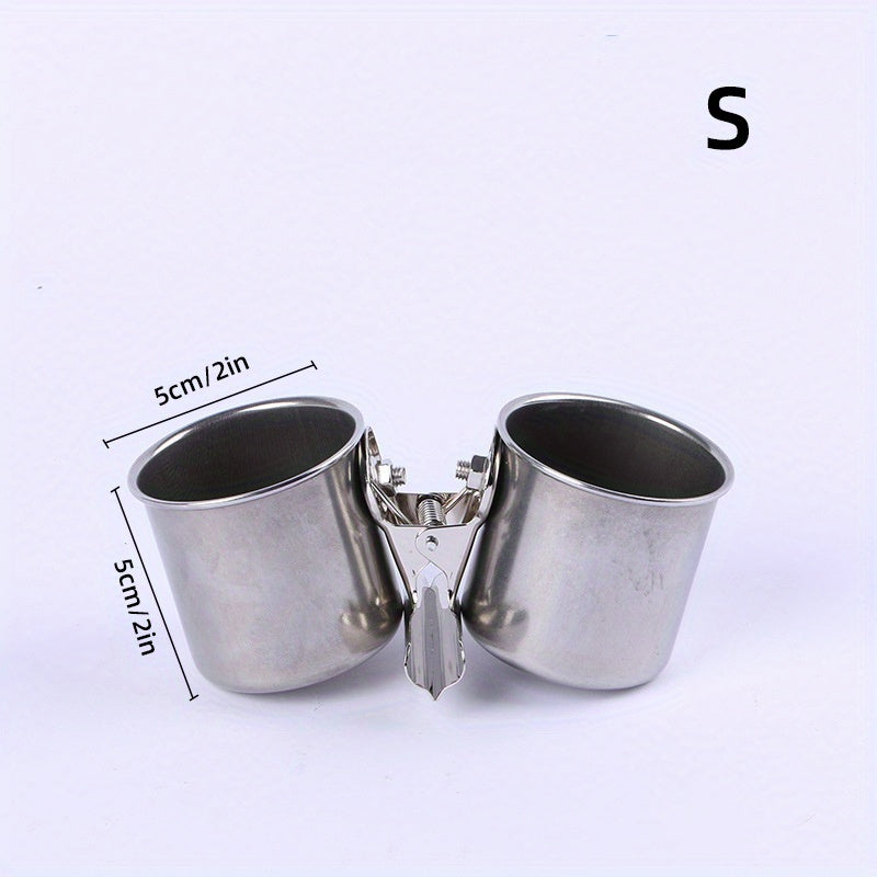 Metal Bird Feeder with Cage Clip and Dispenser