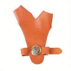 Archery Hand Guard Traditional Bow Finger Guard PU Leather Archery Glove