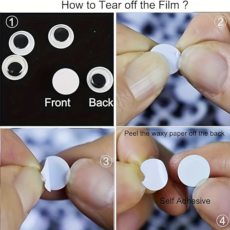 Self Adhesive Craft Eyes for DIY Crafts Decoration