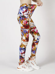 Floral Print Skinny Leggings Casual Stretchy Leggings