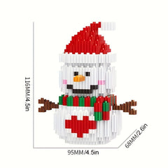 Santa Puzzle Blocks Christmas Blocks Home Decor Table Decorations