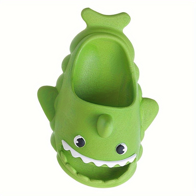 Baby Boys Cartoon Shark Open Toe Slippers Non Slip Lightweight Slippers