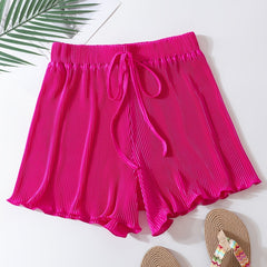 Y2K Loose Stretch Tie Shorts High Waist Summer Shorts