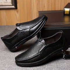 Men's Superfine Fiber Loafers Slip On Dress Shoes