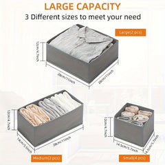 8pcs Foldable Clothes Drawer Organizer Set