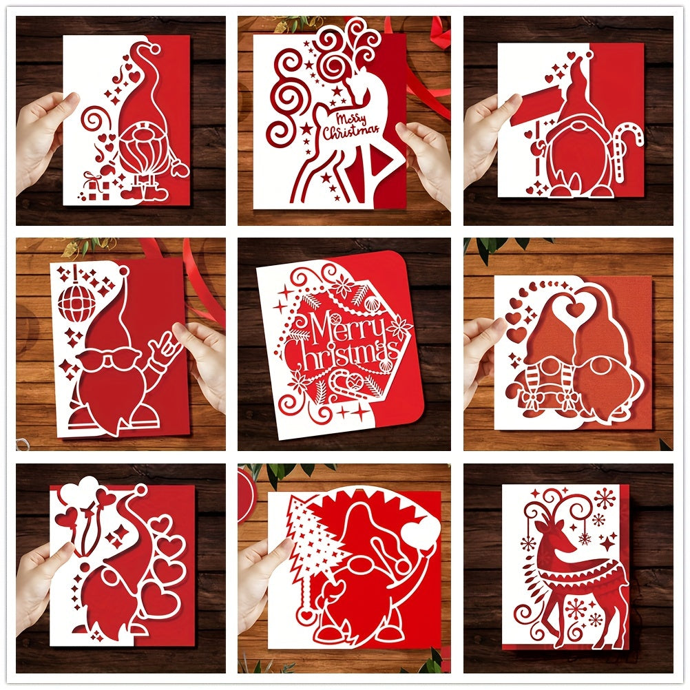 Christmas Greeting Metal Cutting Dies for Cardmaking DIY Scrapbooking Crafting