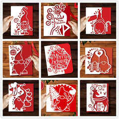 Christmas Greeting Metal Cutting Dies for Cardmaking DIY Scrapbooking Crafting