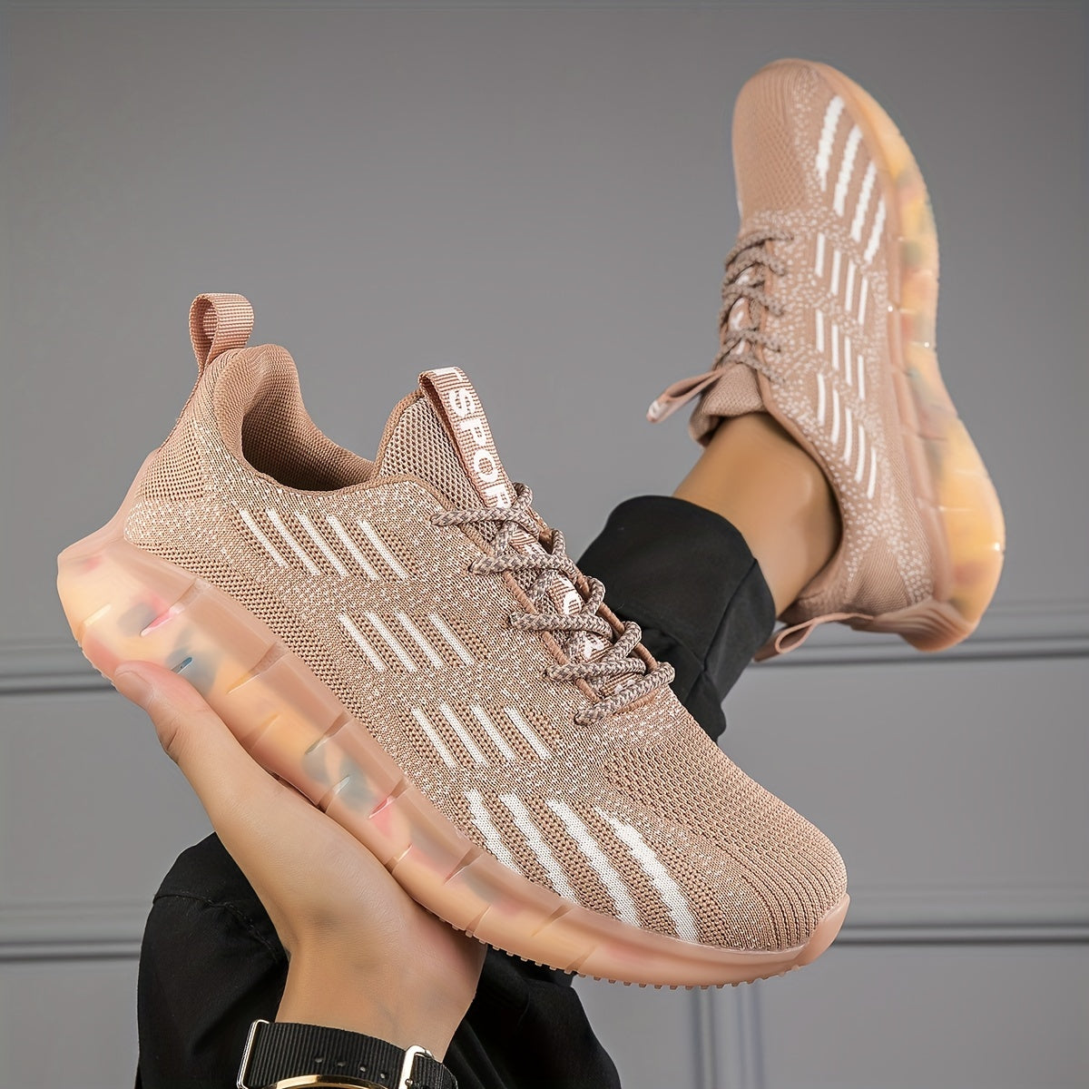 Women's Lace Up Mesh Sneakers Lightweight Athletic Running Shoes