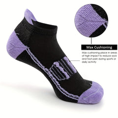 AceFine 6 Pairs Colorblock Ankle Socks for Women