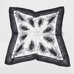 Silk Like Scarf Bandana Square Silk Like Hair Scarves And Wraps