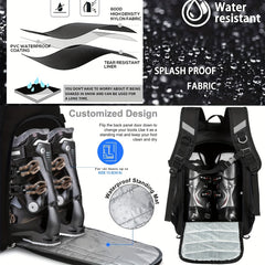 Skiing Boots Bag Snowboard Boots Backpack Helmet Goggles Gloves Accessories